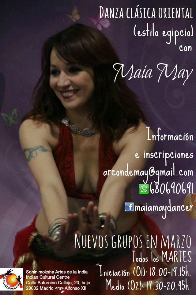 La danza oriental llega a Sohinimoksha Artes de la India